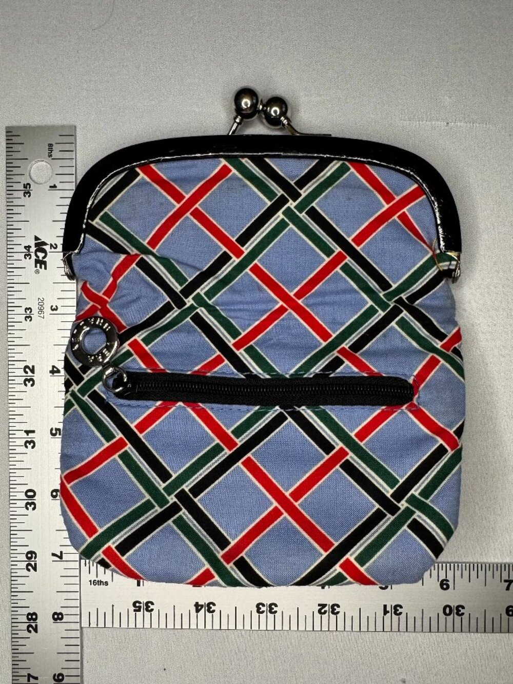 Vera Bradley Versailles One for the Money Kisslock Coin Purse Retired Frill - Picture 3 of 4